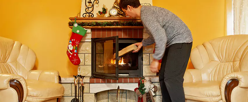 Rusted Metal Fireplace Restoration in Lockport, Illinois