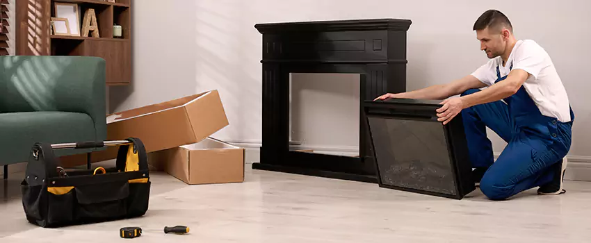 Old Rusted Metal Fireplace Repair And Replacement in Lockport, IL