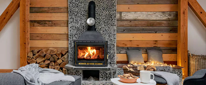 Thelin Hearth Products Direct Vent Gas Stove Fireplace Inspection in Lockport, Illinois